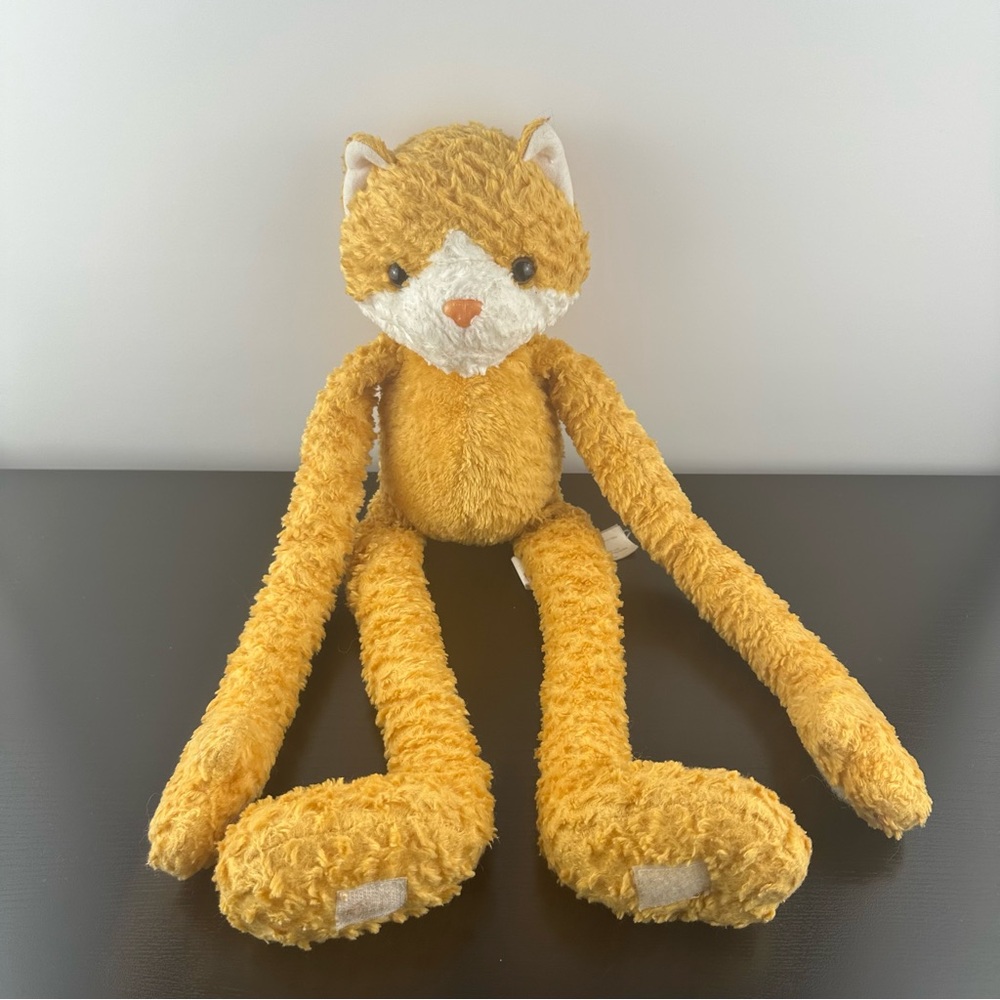 Animal Alley Toys R Us Kitty Cat Orange White Long Legs Plush Stuffed Animal 18”